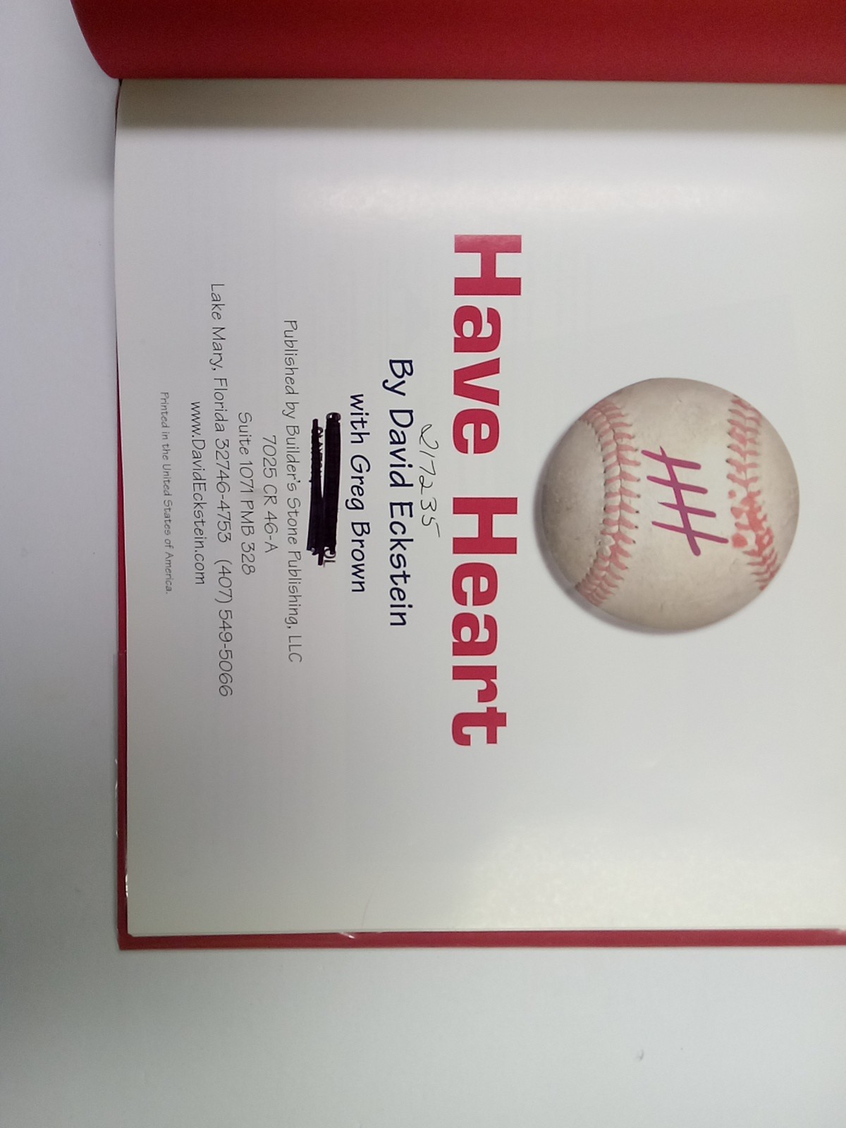 Have Heart by Greg Brown and David Eckstein (2006)