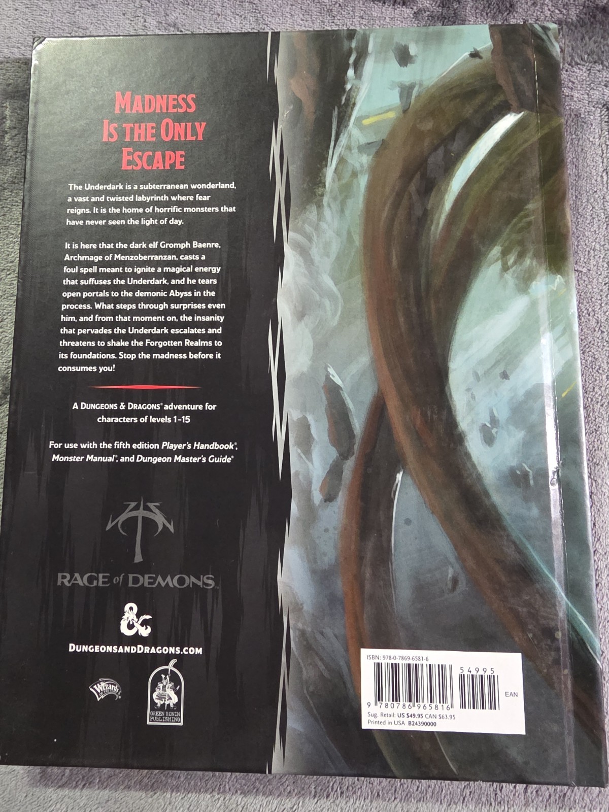 Out of the Abyss (D&D Accessory) D&D 5e Wizards of the Coast 2015 Hardcover