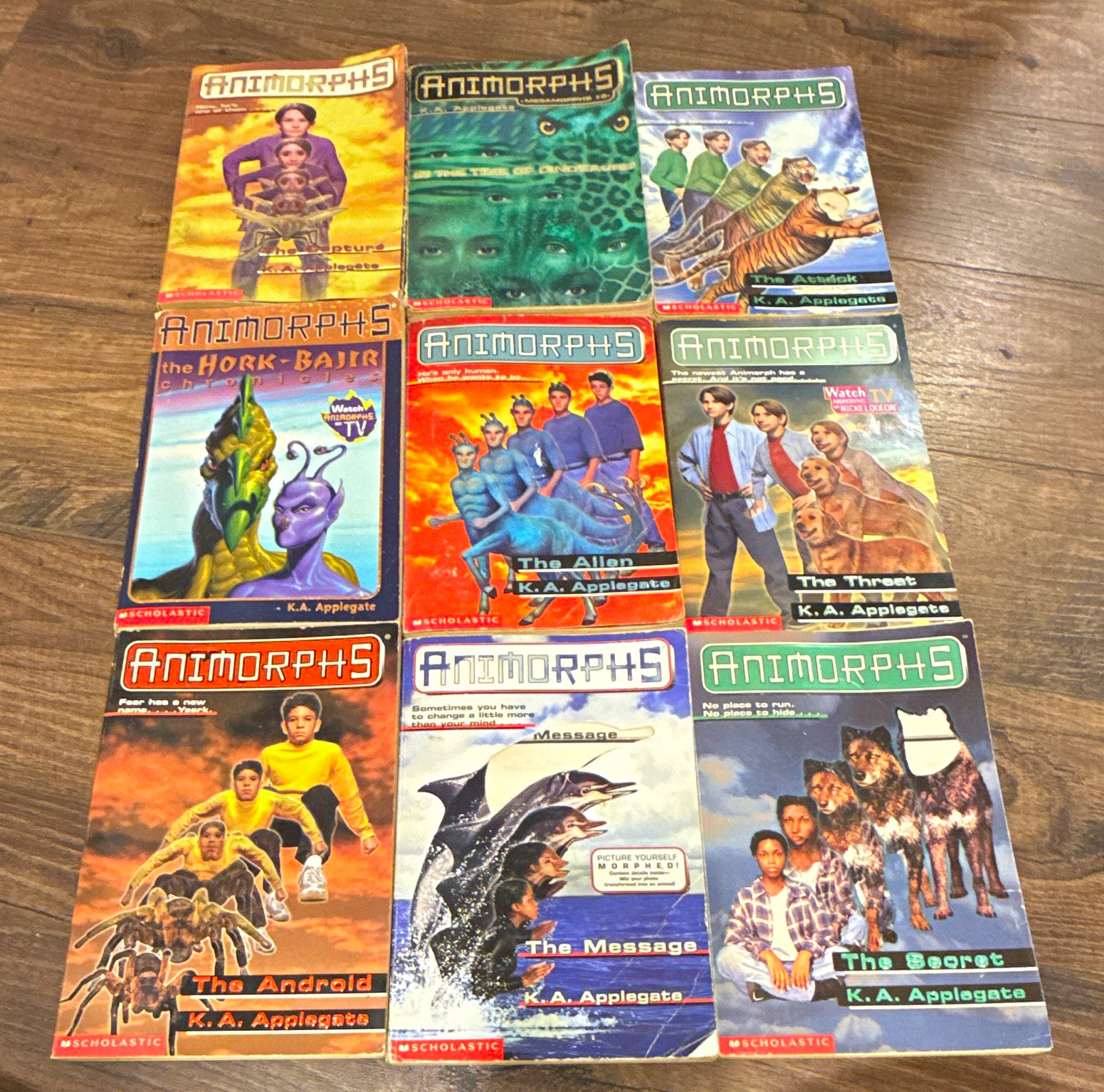 Animorphs Paperback Book 9 book Lot by K. A. Applegate Scholastic