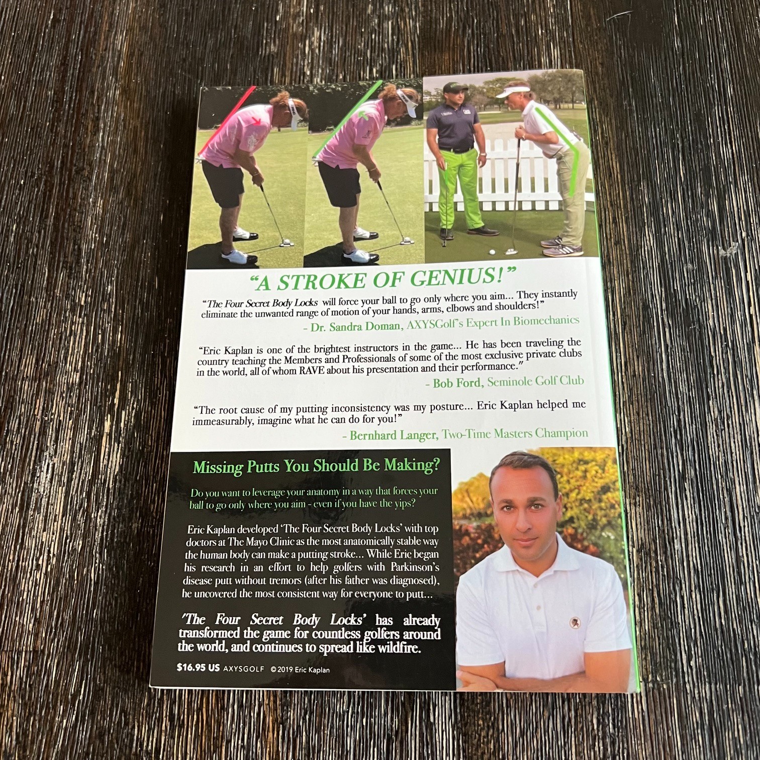 Putting The Four Secret Body Locks Eric Kaplan 2nd Edition Golf Paperback 2020