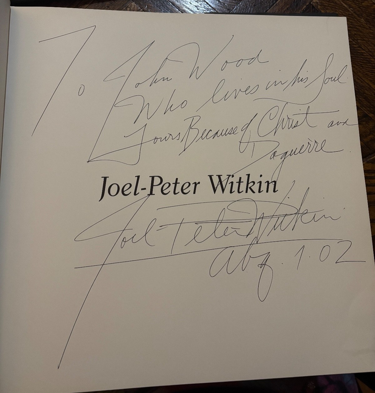 Joel-Peter Witkin: Photographs (1985) Twelvetrees INSCRIBED association copy