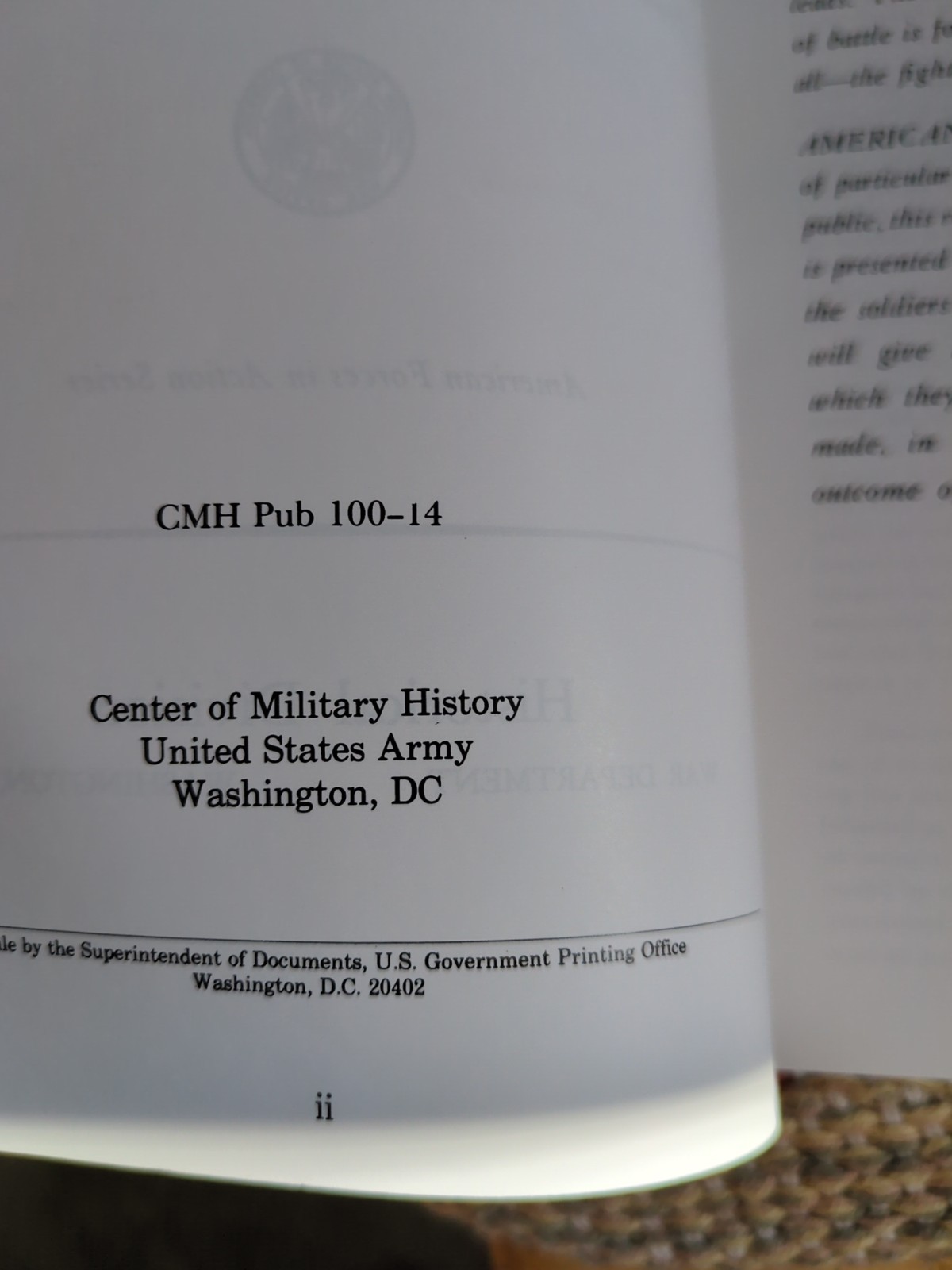 WWII Small Unit Actions 1946 US War Dept Historical Division France Italy Ranger