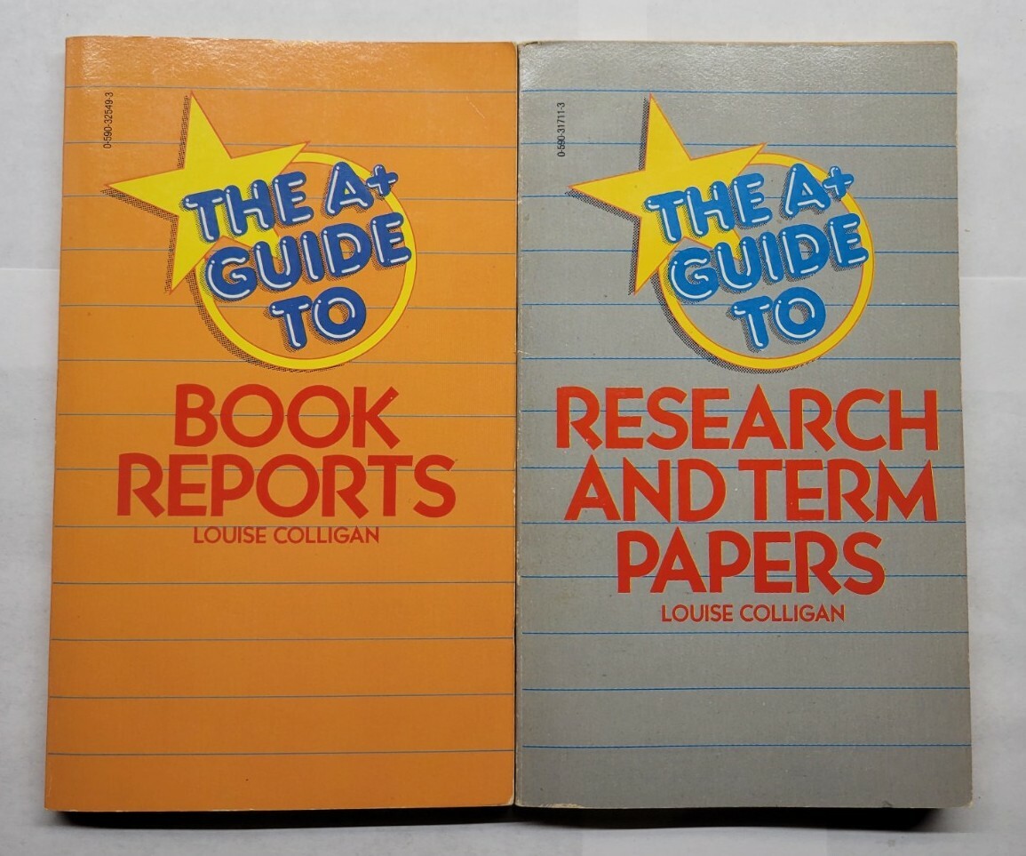 The A+ Guide To Research Term Papers Book Reports Louise Colligan 1982 Paperback