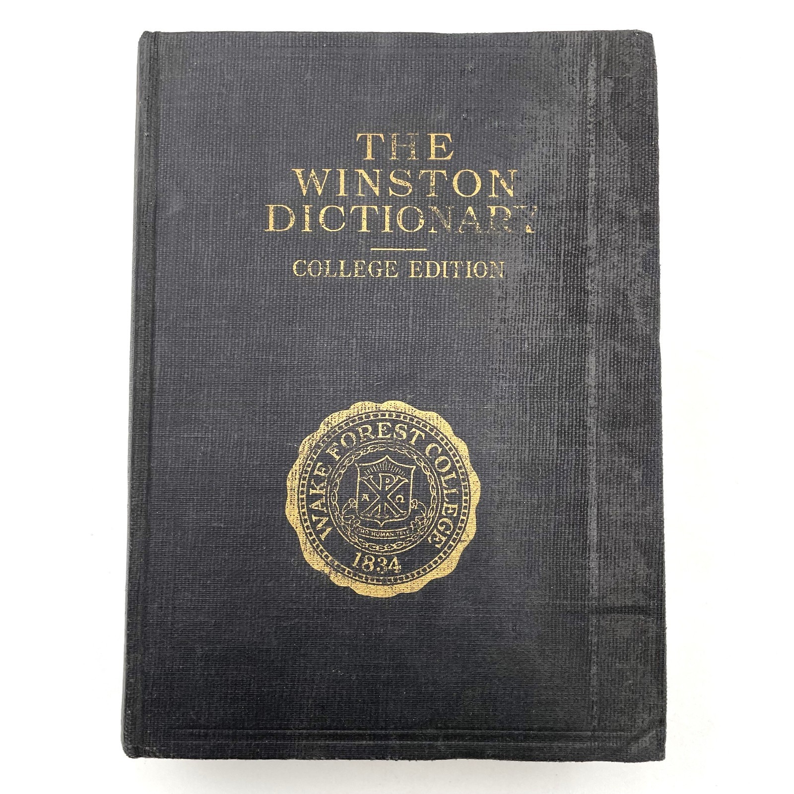 VTG The Winston Dictionary College Edition 1946 HC with Wake Forest College Logo