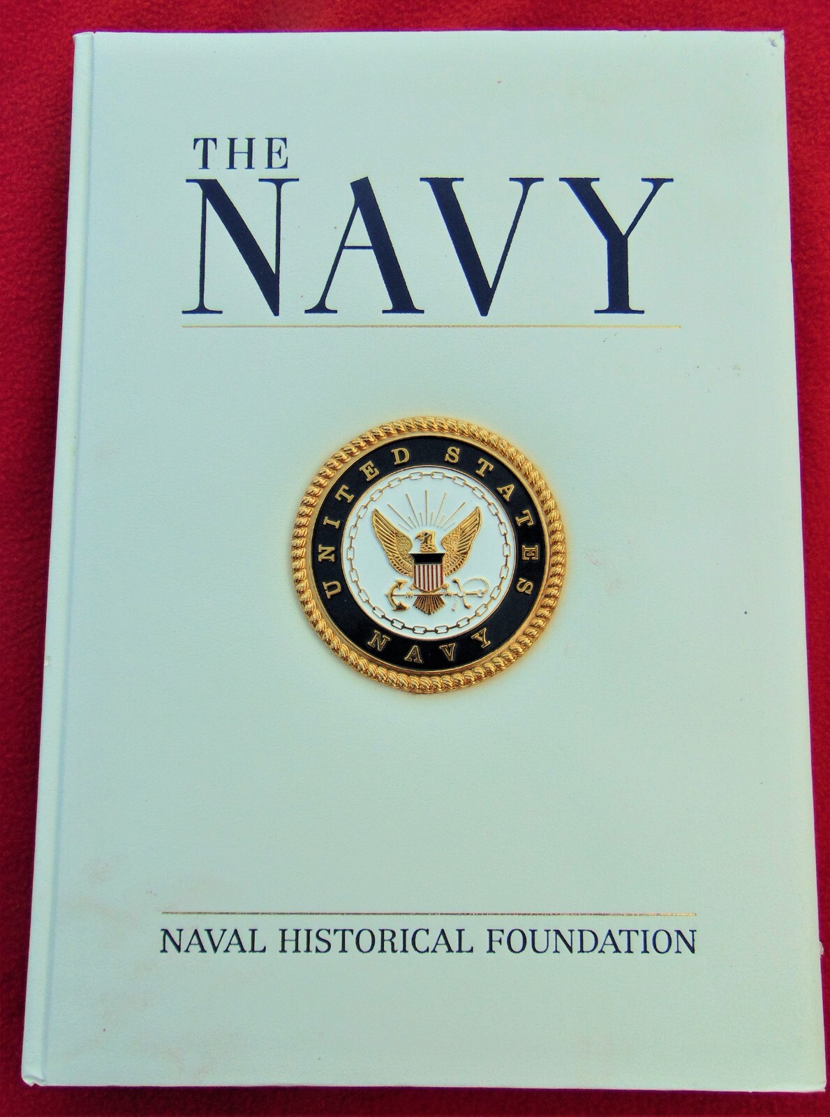 THE NAVY ~ REAR ADMIRAL W.J. HOLLAND ~ LARGE 10.5″ x 14.5″ VINYL HB ~ COST $39