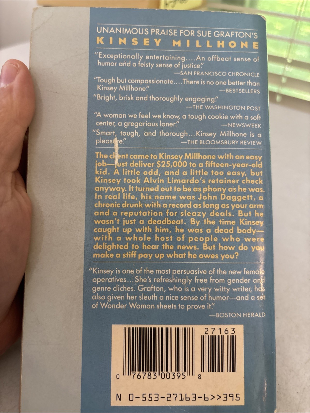 Lot fo 10 – Sue Grafton – Kinsey Millhone Ser. – Mass paperbacks – Free Shipping