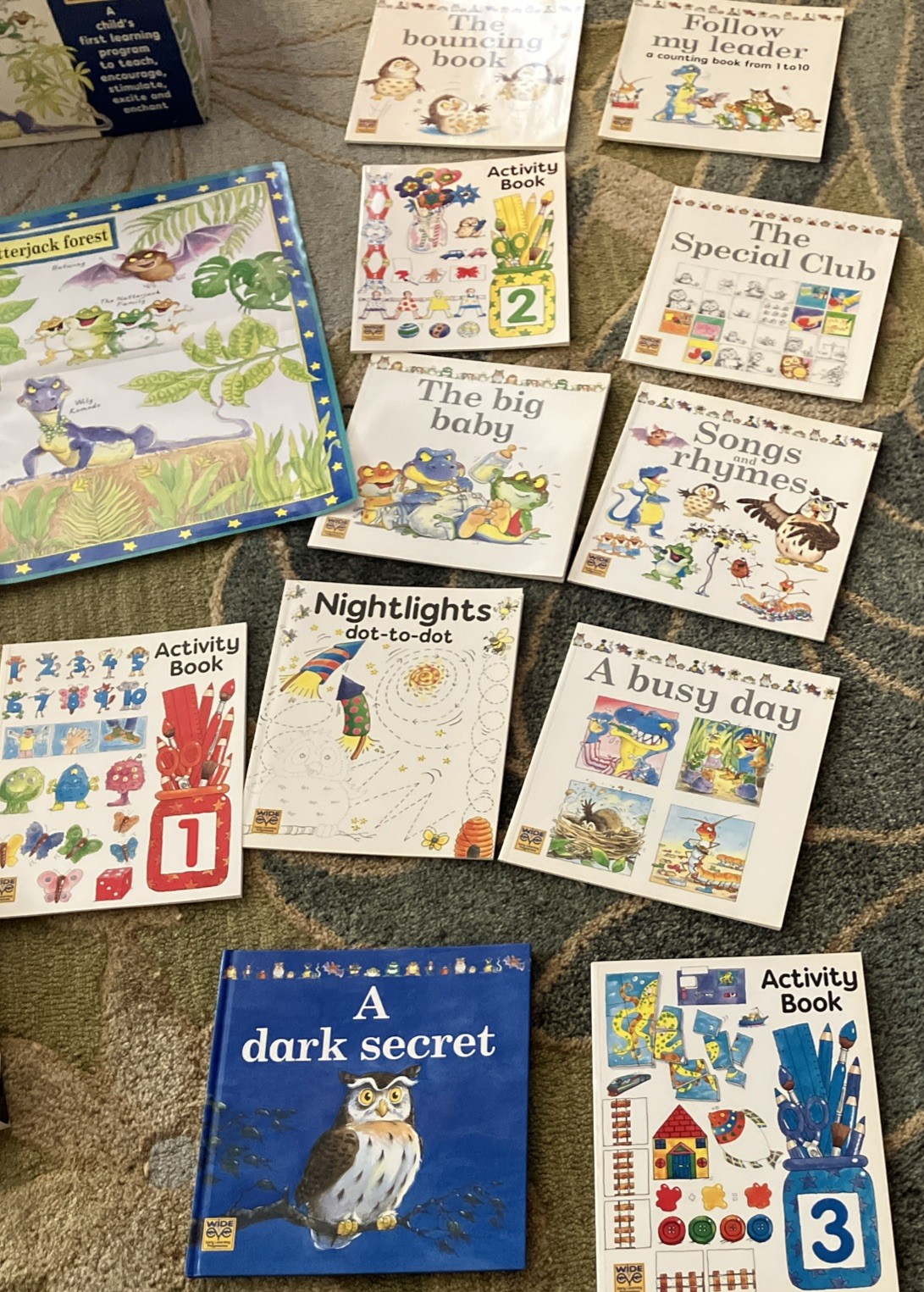 Wide Eyed Early Learning Program Kit for Toddlers Ages Books And Videos