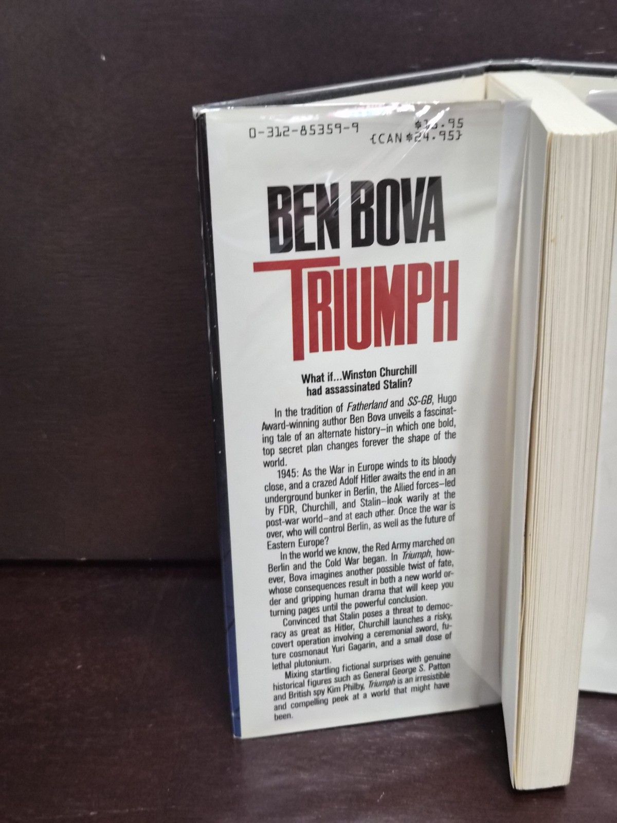 ​​Ben Bova TRIUMPH 1993 SIGNED 1st Ed 1st Print HCDJ LN Alternate History WWII