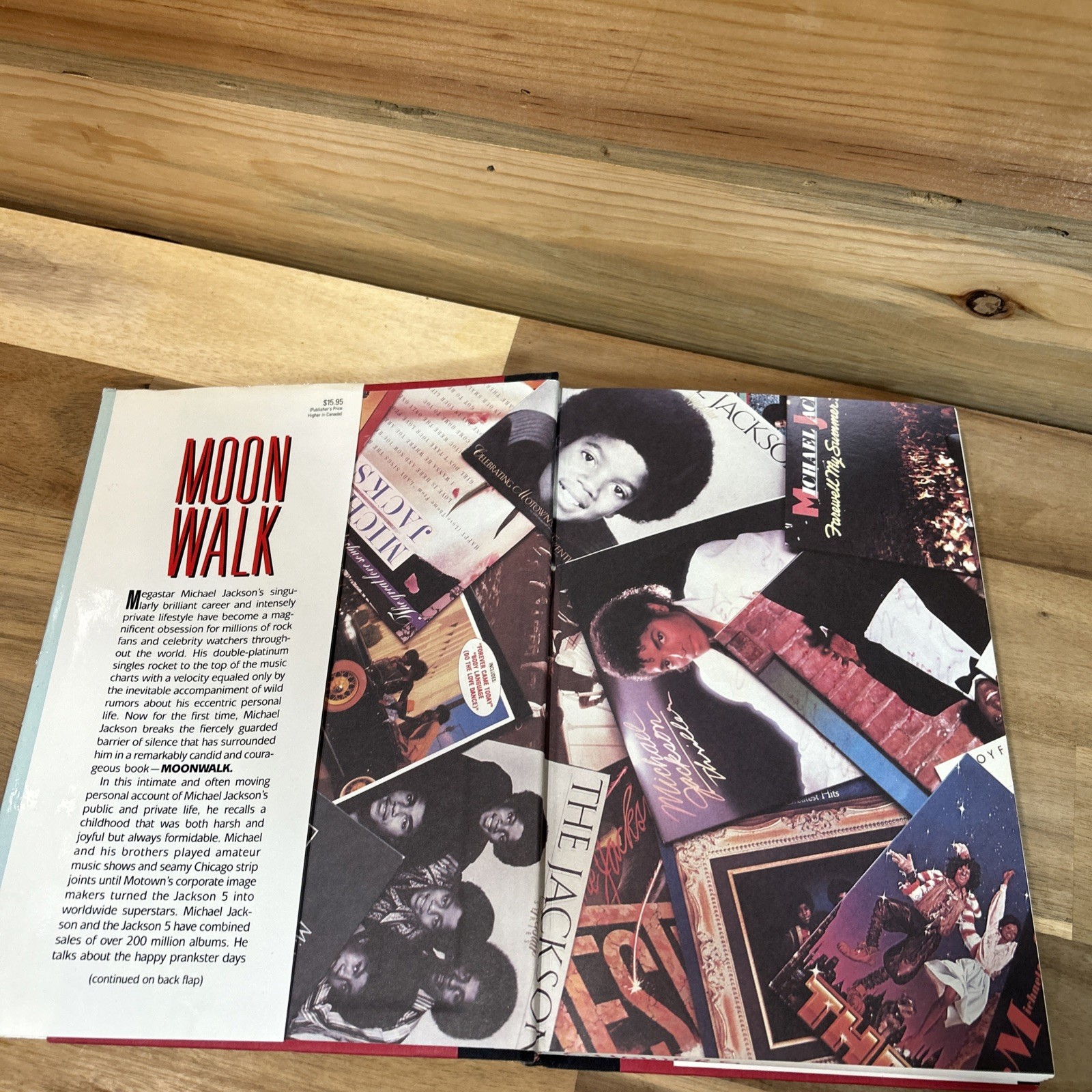 Moonwalk by Michael Jackson 1988 First Edition Hardcover Memoir Doubleday ******