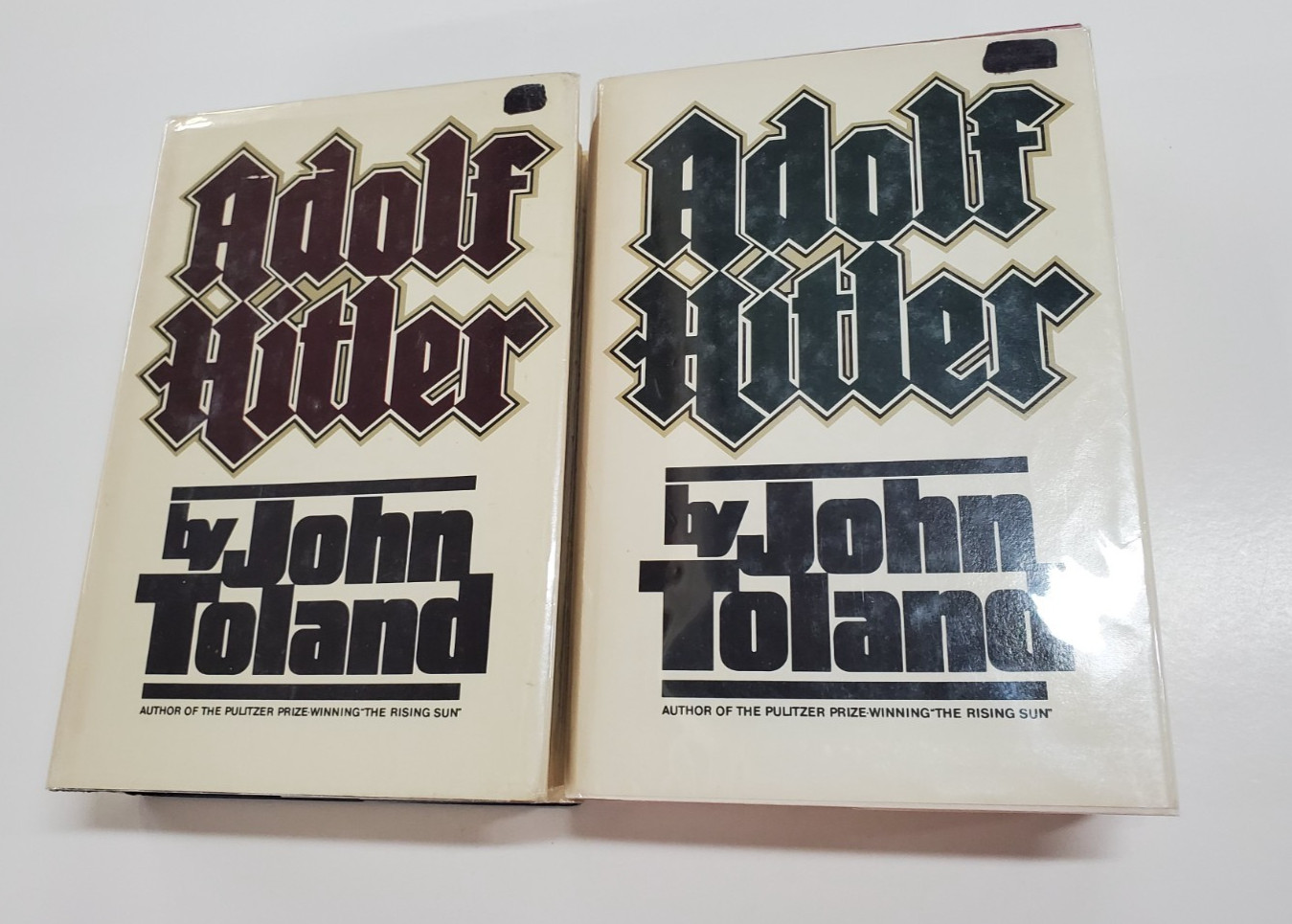 Adolf Hitler VOlumes 1 and 2 by John Toland (1976, Doubleday) Hardcover