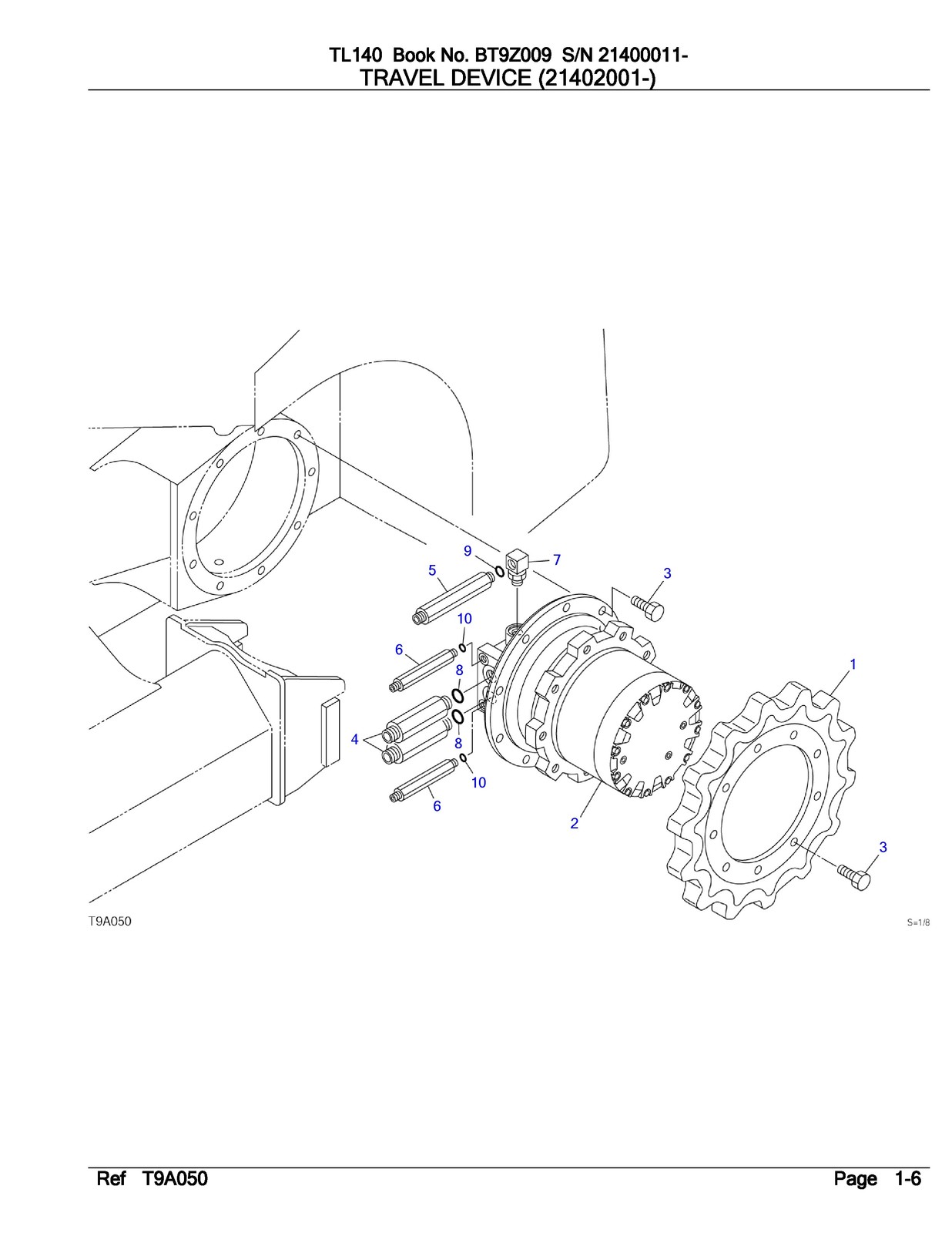 TAKEUCHI TL140 CRAWLER LOADER WORKSHOP & PARTS MANUAL BUNDLE – WIRE BOUND