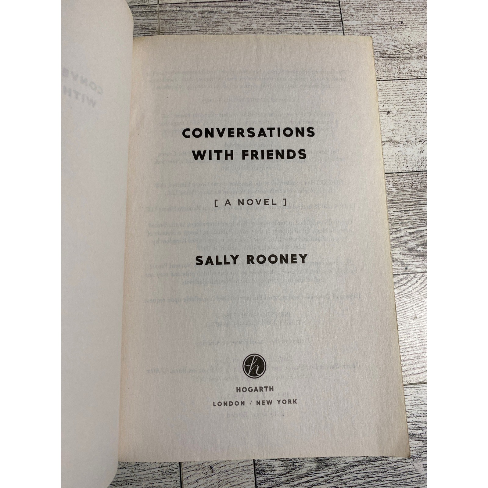 Conversations with Friends Sally Rooney 2018 Target Edition Paperback Novel