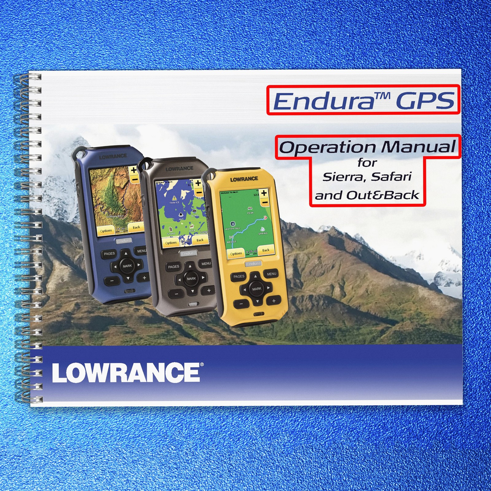 LOWRANCE Endura Operation Manual for Siera Safari Out&Back, BIND – COVERED