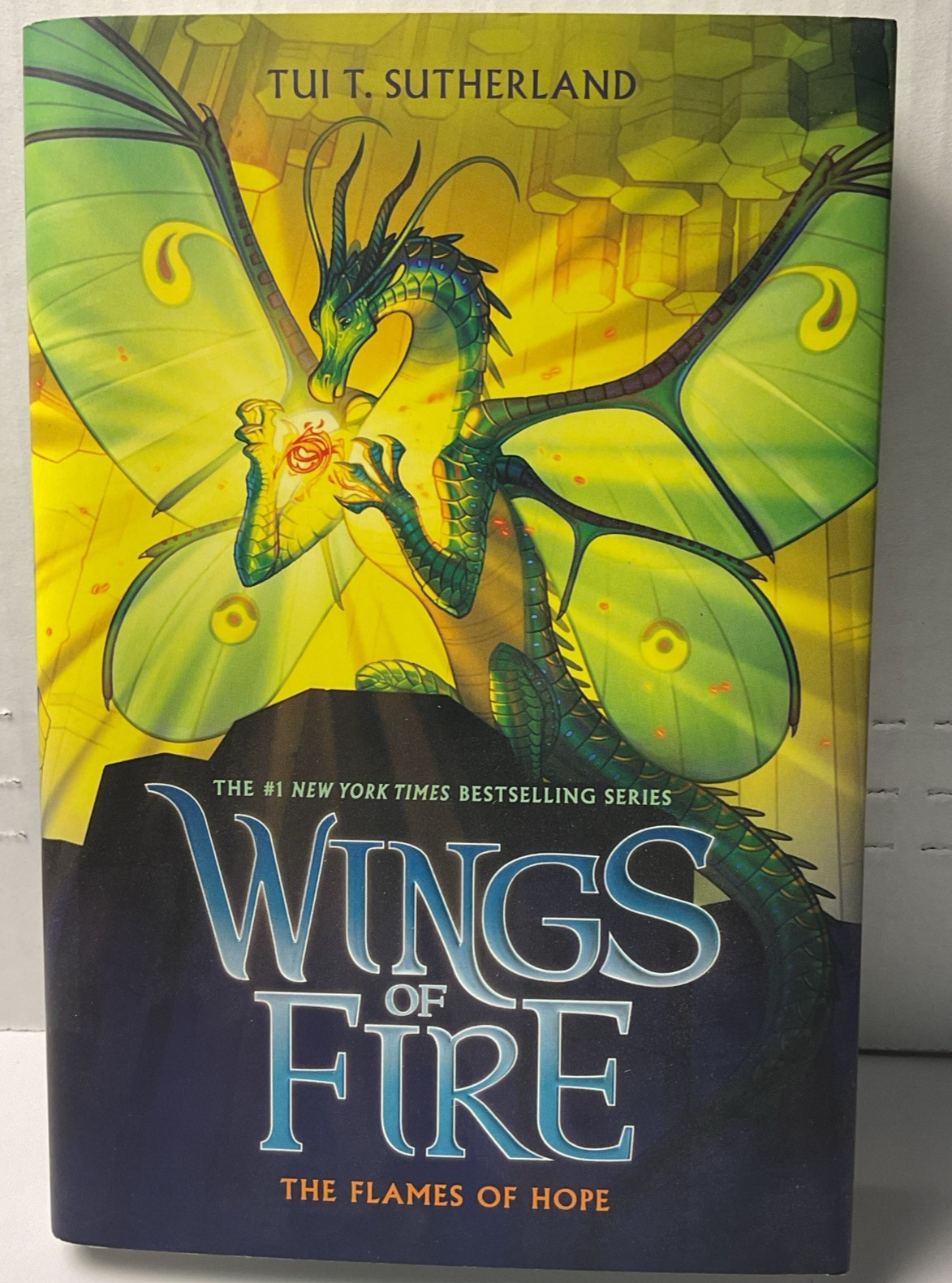 Flames of Hope (Wings of Fire #15) by Tui T. Sutherland (2022, Hardcover)
