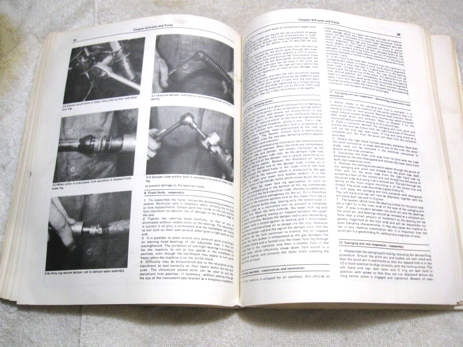 NORTON COMMANDO 745 & 828cc 1968-77 Owners Workshop Manual by Haynes-Motorcycles