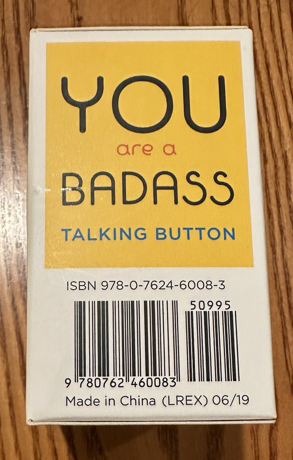 You Are a Badass • Talking Button w/ Book • Brand New • In-Your-Face Inspiration