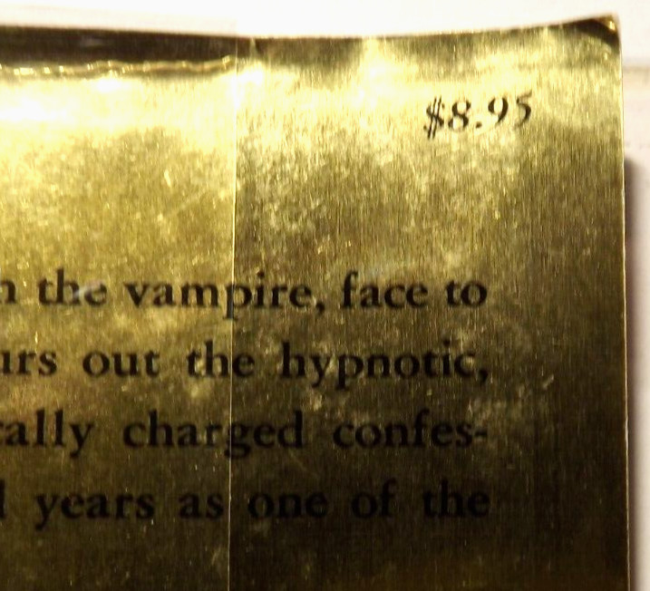 Anne Rice – Interview With The Vampire (1976) HC.DJ. 1st. Ed. 4th Prnt Signed BP