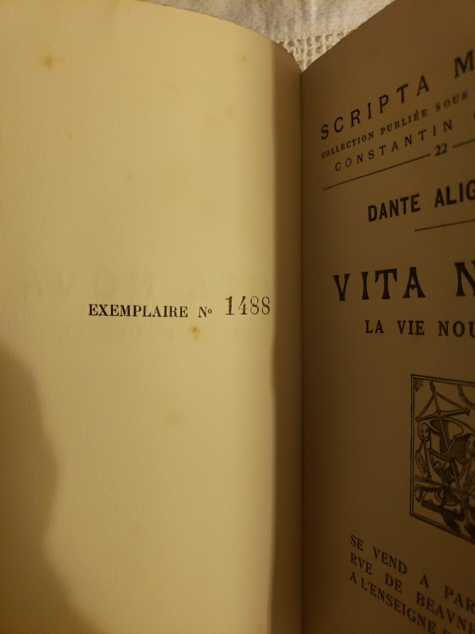 Vita Nova by Dante Alighieri French Book 1924 Deco Illustrations By GIO COLUCCI