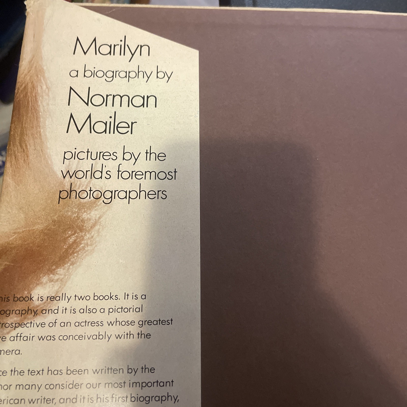 Marilyn: A Biography by Norman Mailer 1973 1ST PRINTING HC/DJ