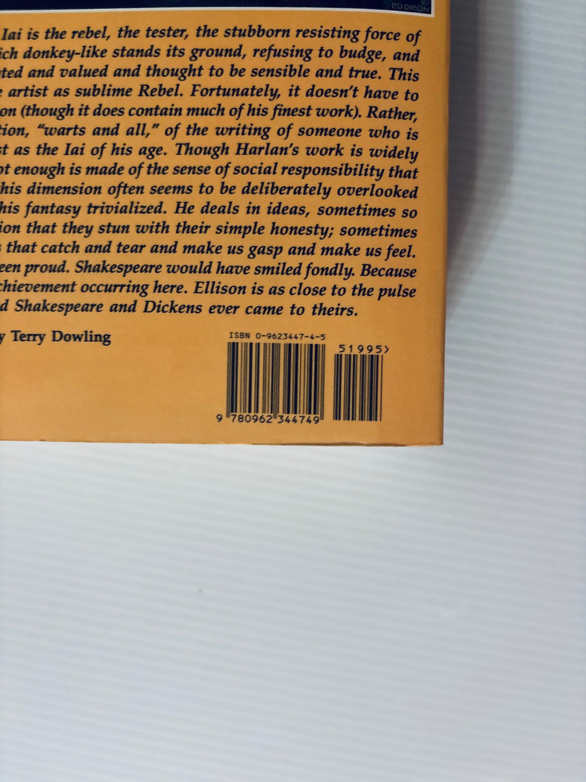 The Essential Ellison – Harlan Ellision 35-Year Retrospective – Some Wear