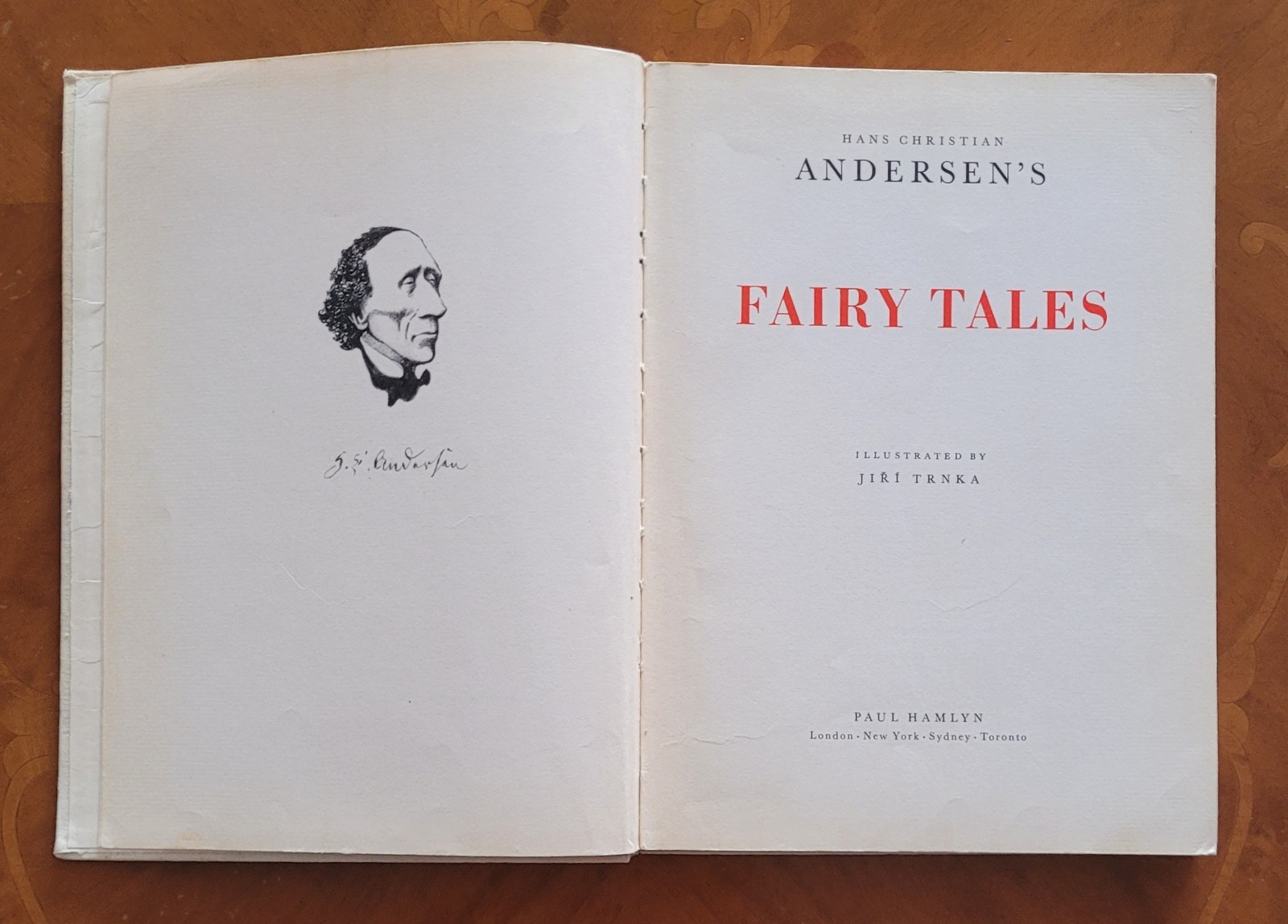Hans Christian Andersen. Fairy Tales, illustrated by J.Trnka, 1969, 207 pages.