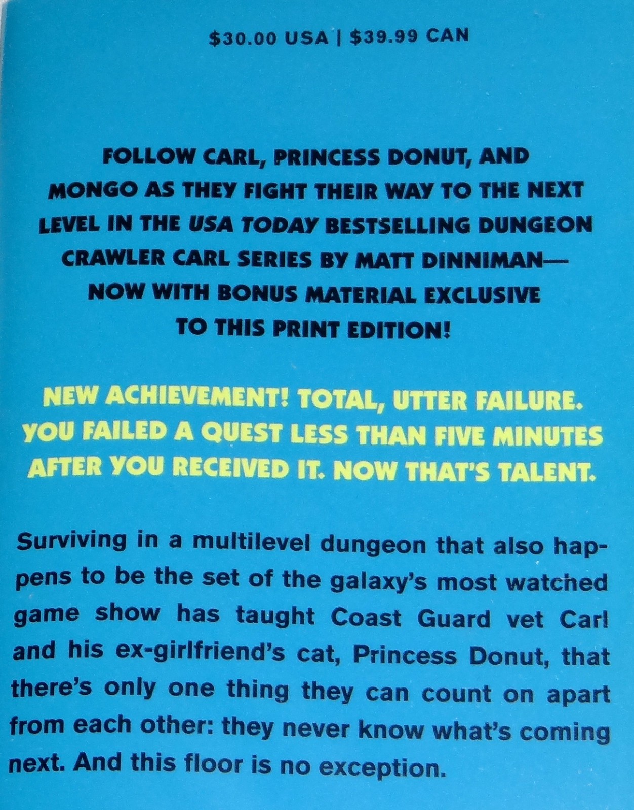 Matt Dinniman SIGNED LINED DATED Gate of the Feral Gods Dungeon Crawler 1st HC