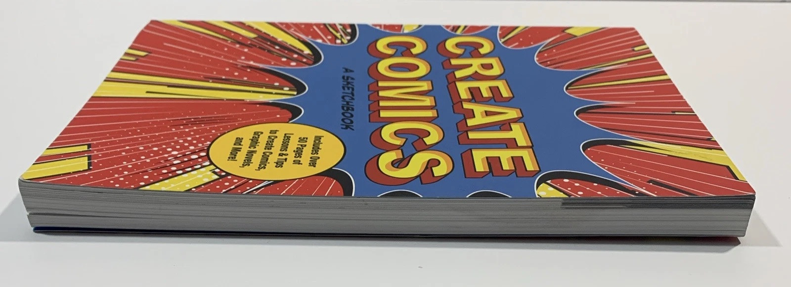 Create Comics: A Sketchbook: Over 50 Pages Of Lessons and Tips Paperback Book