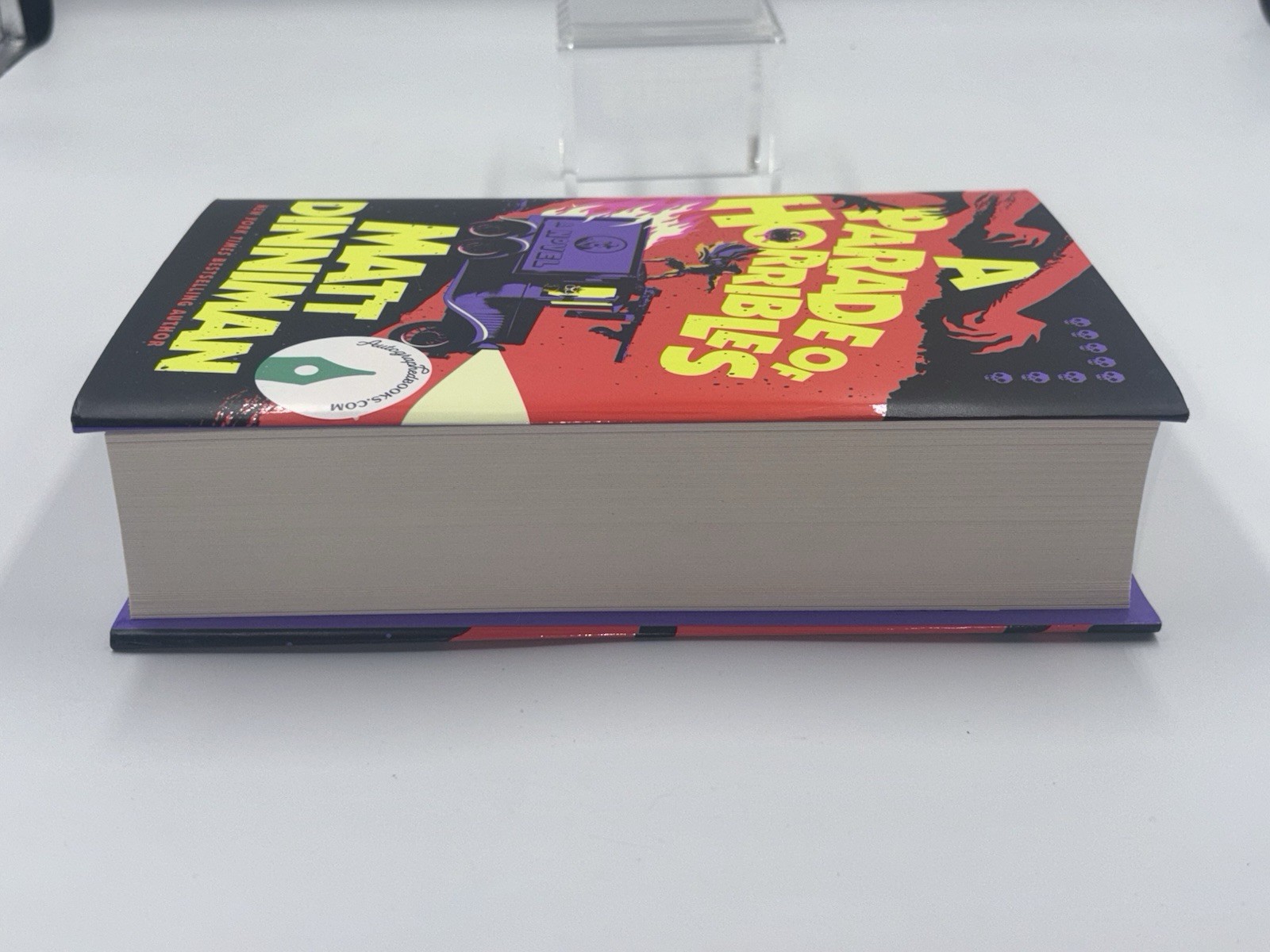 MATT DINNIMAN SIGNED AUTOGRAPHED PARADE OF HORRIBLES 1ST ED 1ST PRINT BOOK HC 1