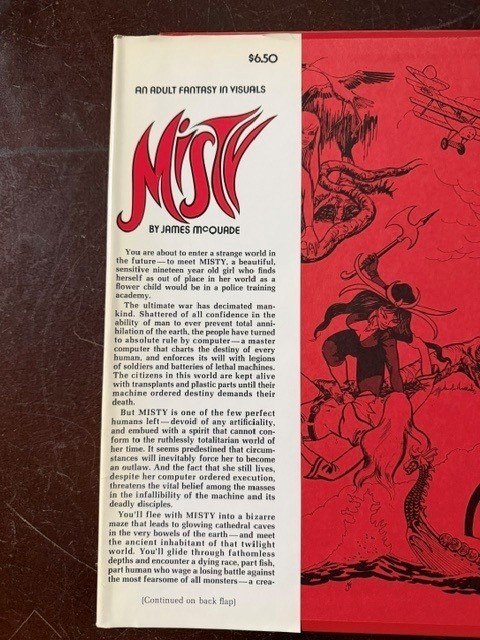 Misty: An Adult Fantasy in Visuals 2nd printing James McQuade 1972 Hard cover