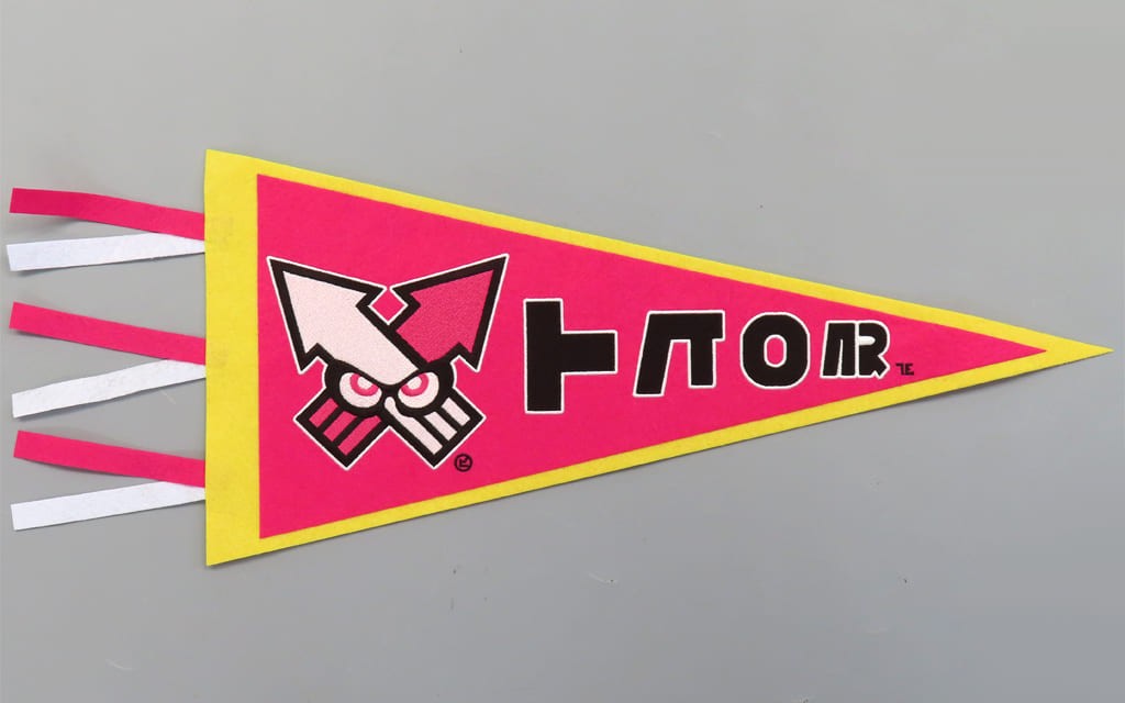 Splatoon Nintendo TOKYO Limited Pink Pennant Tapestry 650x250mm