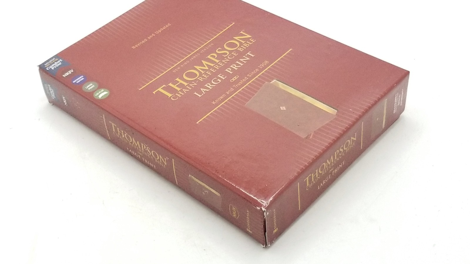 NKJV Thompson Chain-Reference Bible Large Print Brown Leathersoft Zondervan 2023