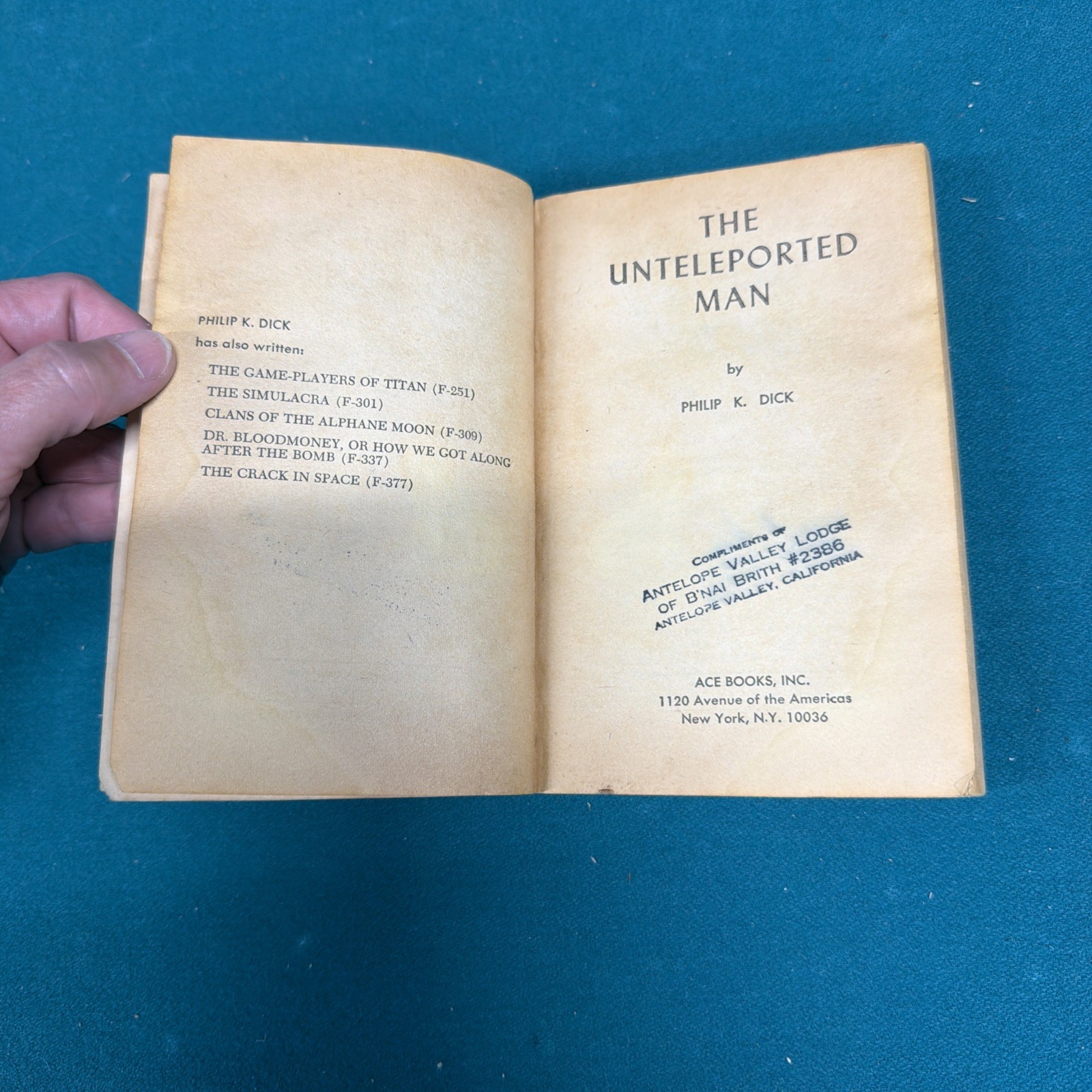 Ace Double G-602 Phillip K Dick & Howard L Cory Vintage Paperback 1966 G Series