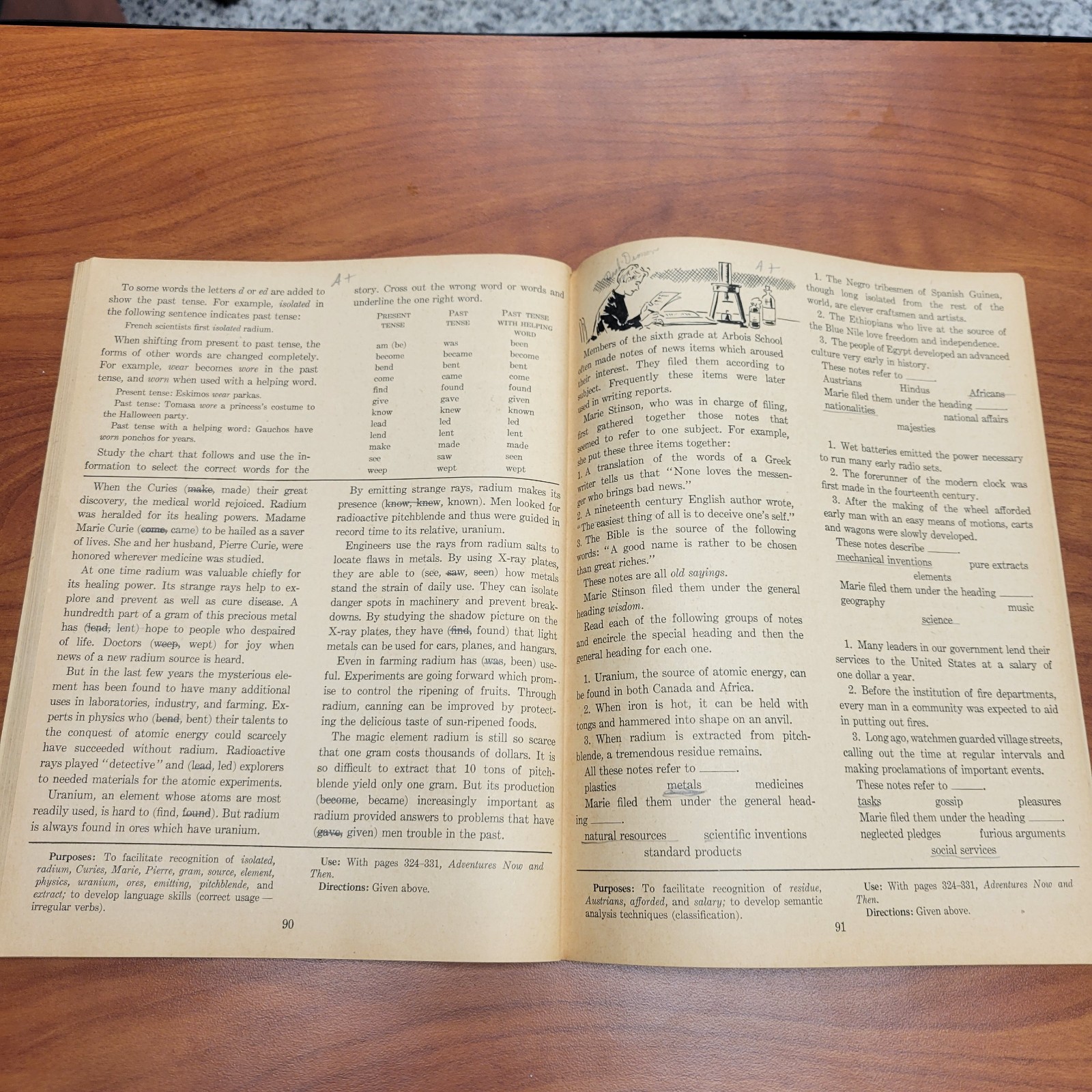 Study Book for Adventures Now and Then 1952