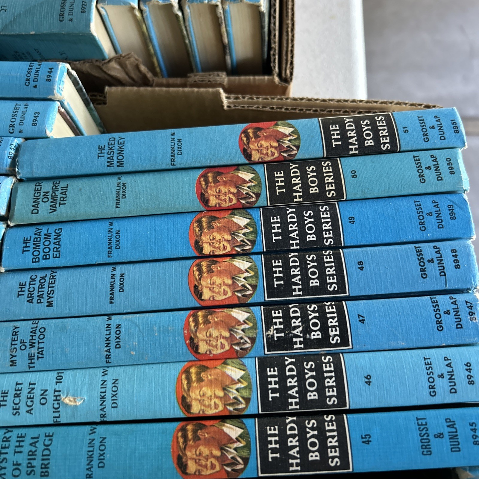 Hardy Boys Complete # 1-58 & HC Blue Covers Like New 60s to 80s