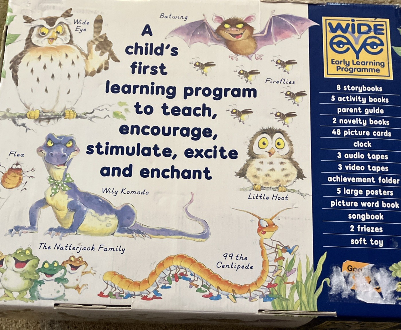 Wide Eyed Early Learning Program Kit for Toddlers Ages Books And Videos