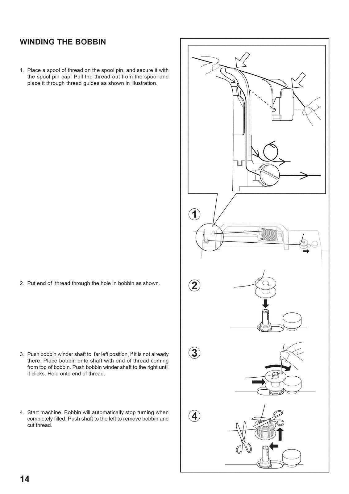 SINGER 7442 Sewing Machine User Instruction Manual Guide – TOUGH COIL BINDING