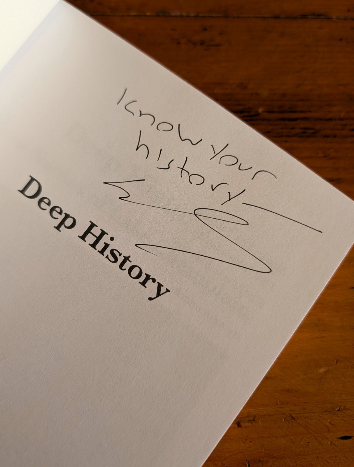 Signed “Deep History,” Limited Edition, Lake Champlain, New York State History