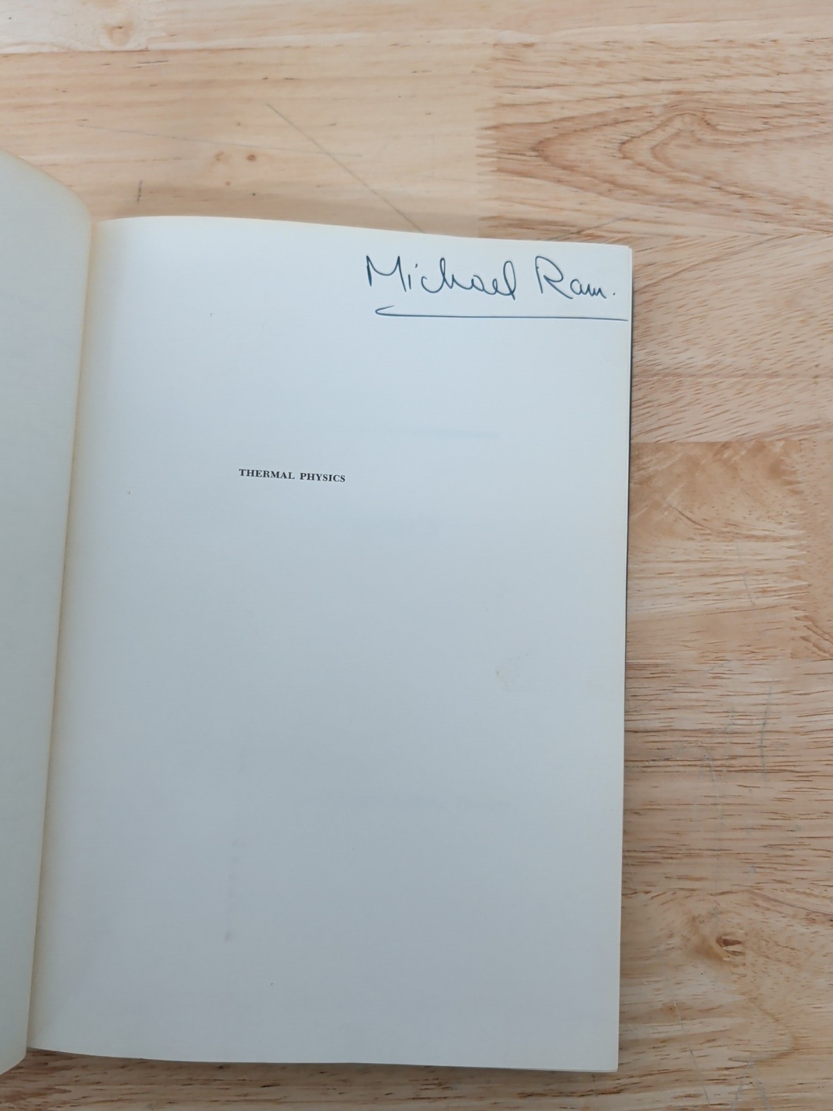 Thermal Physics Charles Kittel 1969 1st Edition 1st Printing John Wiley HC