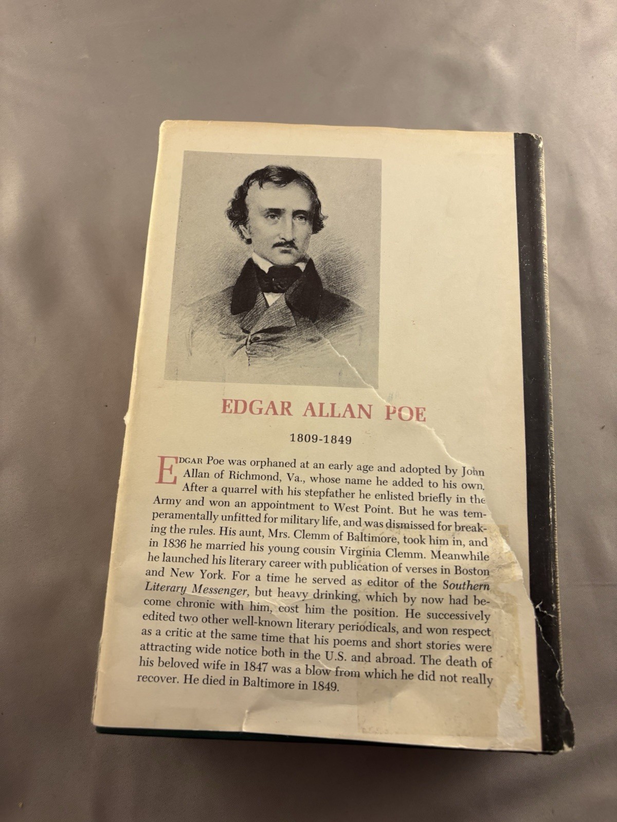 Complete Stories and Poems of Edgar Allan Poe 1966 HC/DJ Doubleday