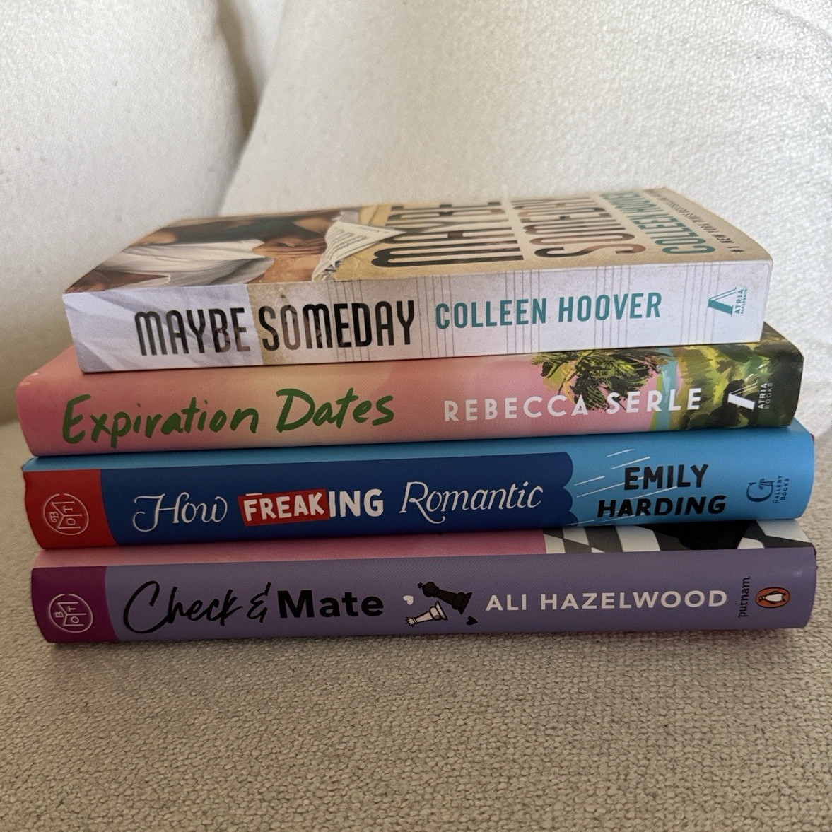 Romance Paperback Lot of 4 Novels: Maybe Someday, Check & Mate + 2 More