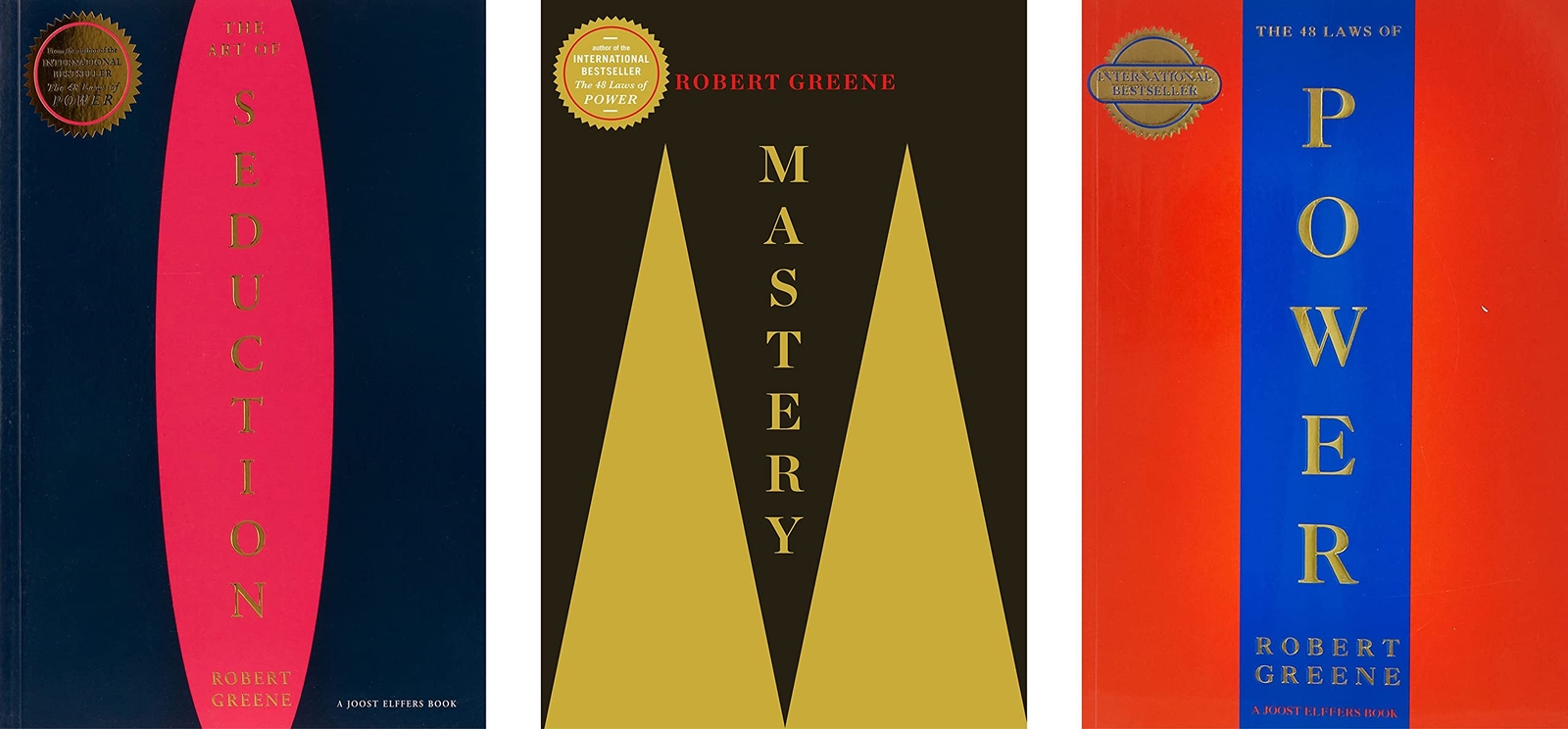 3 Books Set (The Art Of Seduction, The 48 Laws of Power, Mastery) Robert Greene