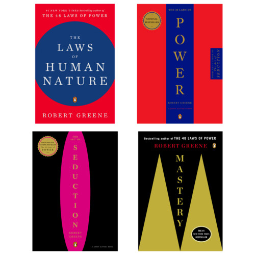 The 48 Laws Of Power+The Laws Human Nature+Mastery +The Art Of Seduction 4SET