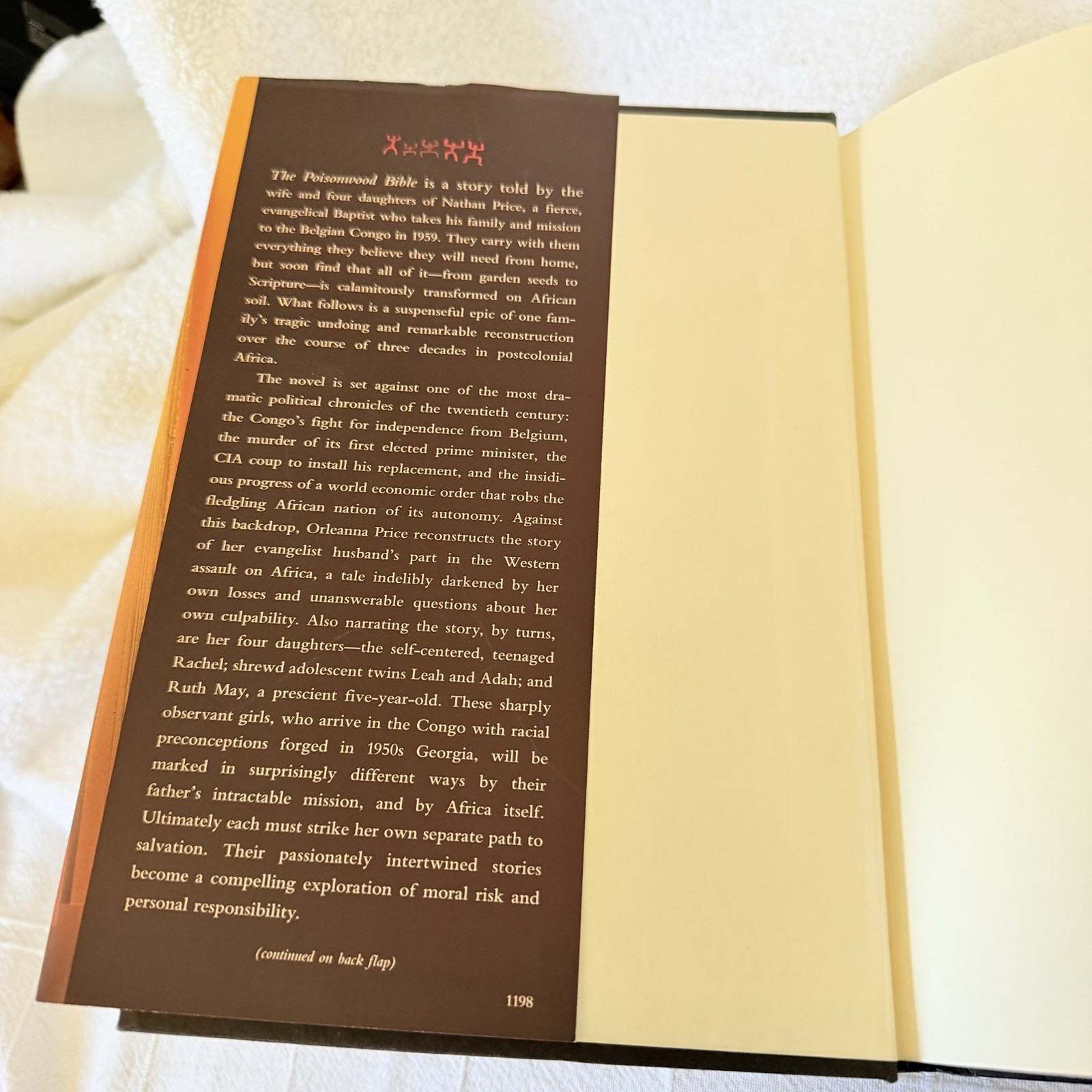 The Poisonwood Bible” by Barbara Kingsolver 1st Edition Hardcover Dust Jacket