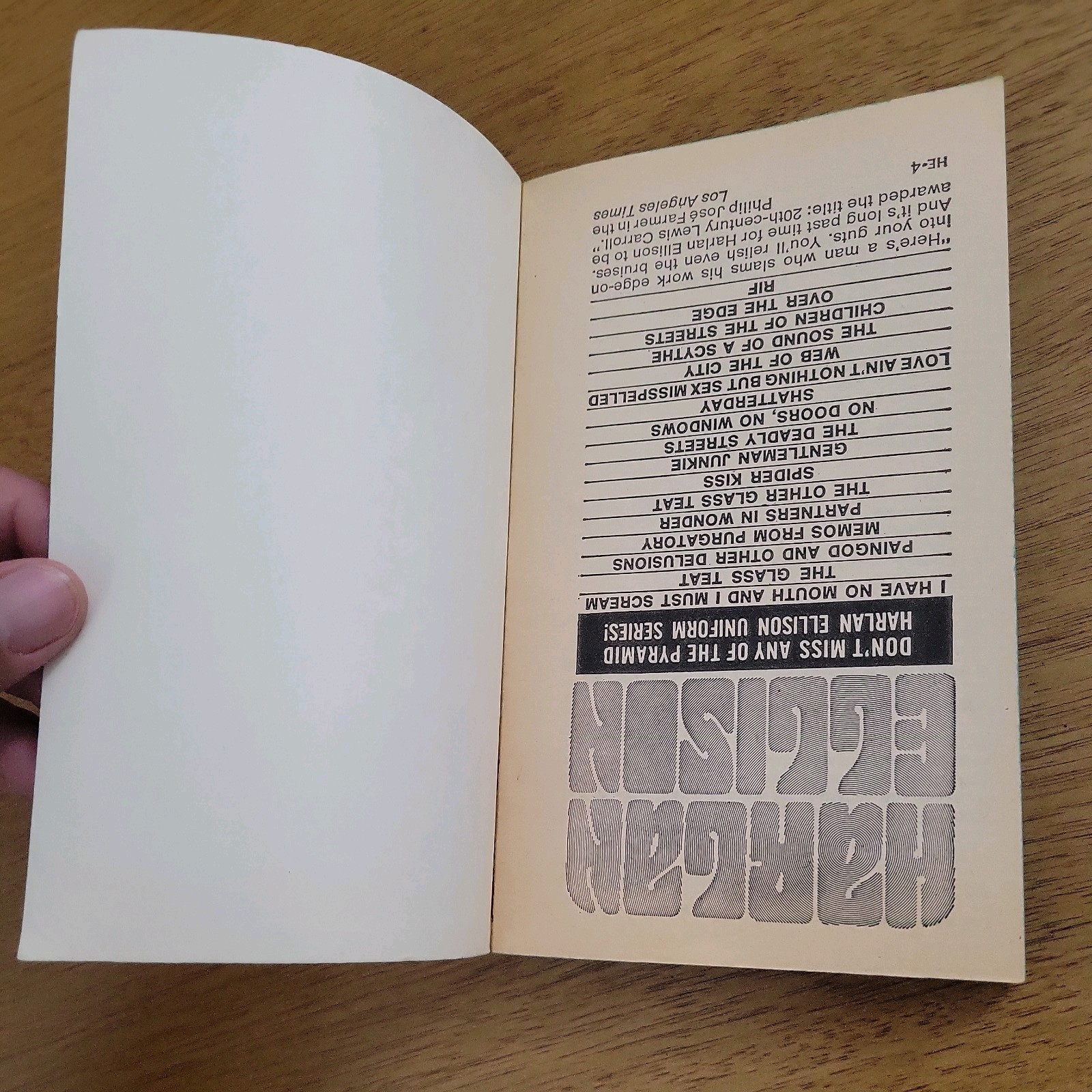 Gentleman Junkie – Harlan Ellison – Pyramid MMPB 1975