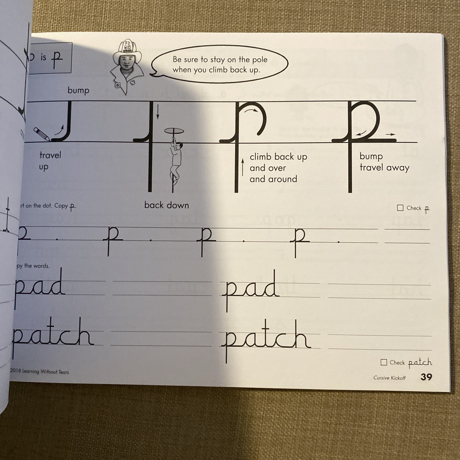 Learning Without Tears – Cursive Kickoff Student Workbook Like New