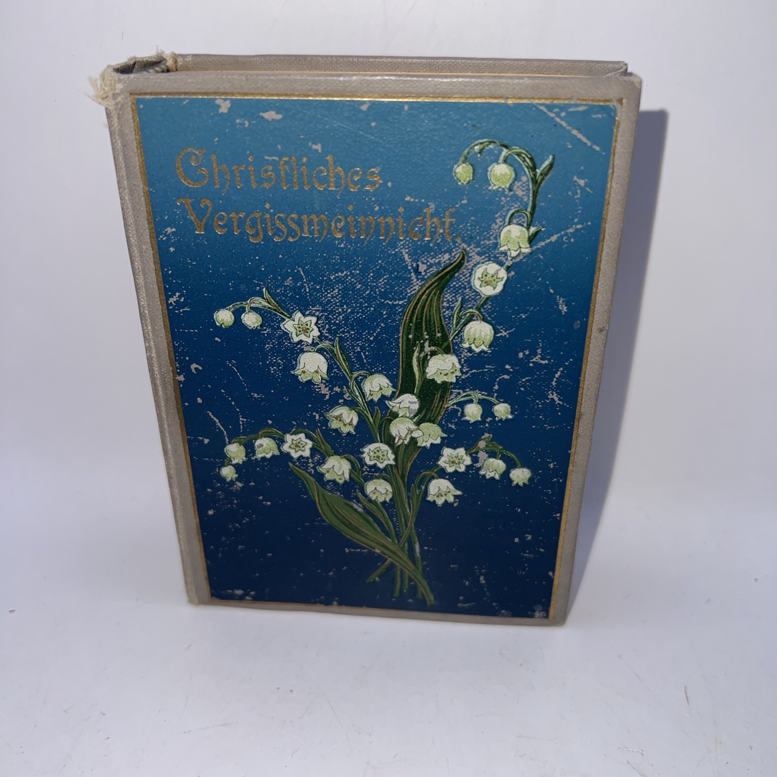 Vintage Forget Me Not German Prayer Book “Christliches Vergissmeinnicht”