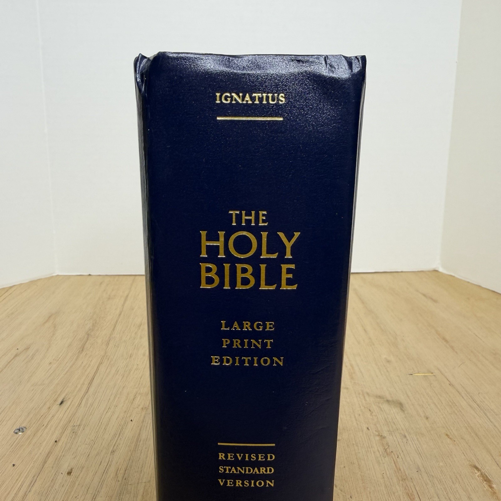 IGNATIUS HOLY BIBLE RSV SECOND CATHOLIC ED LARGE PRINT BLUE LEATHER HARDCOVER