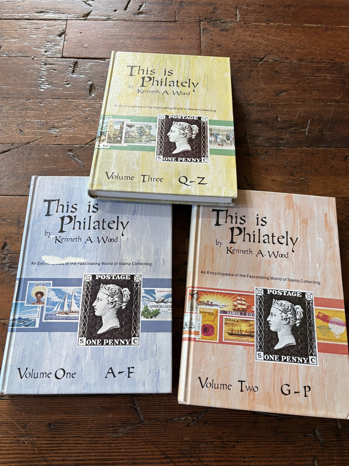 1982 hardcover set This is Philately, 3 volumes, Kenneth A. Wood