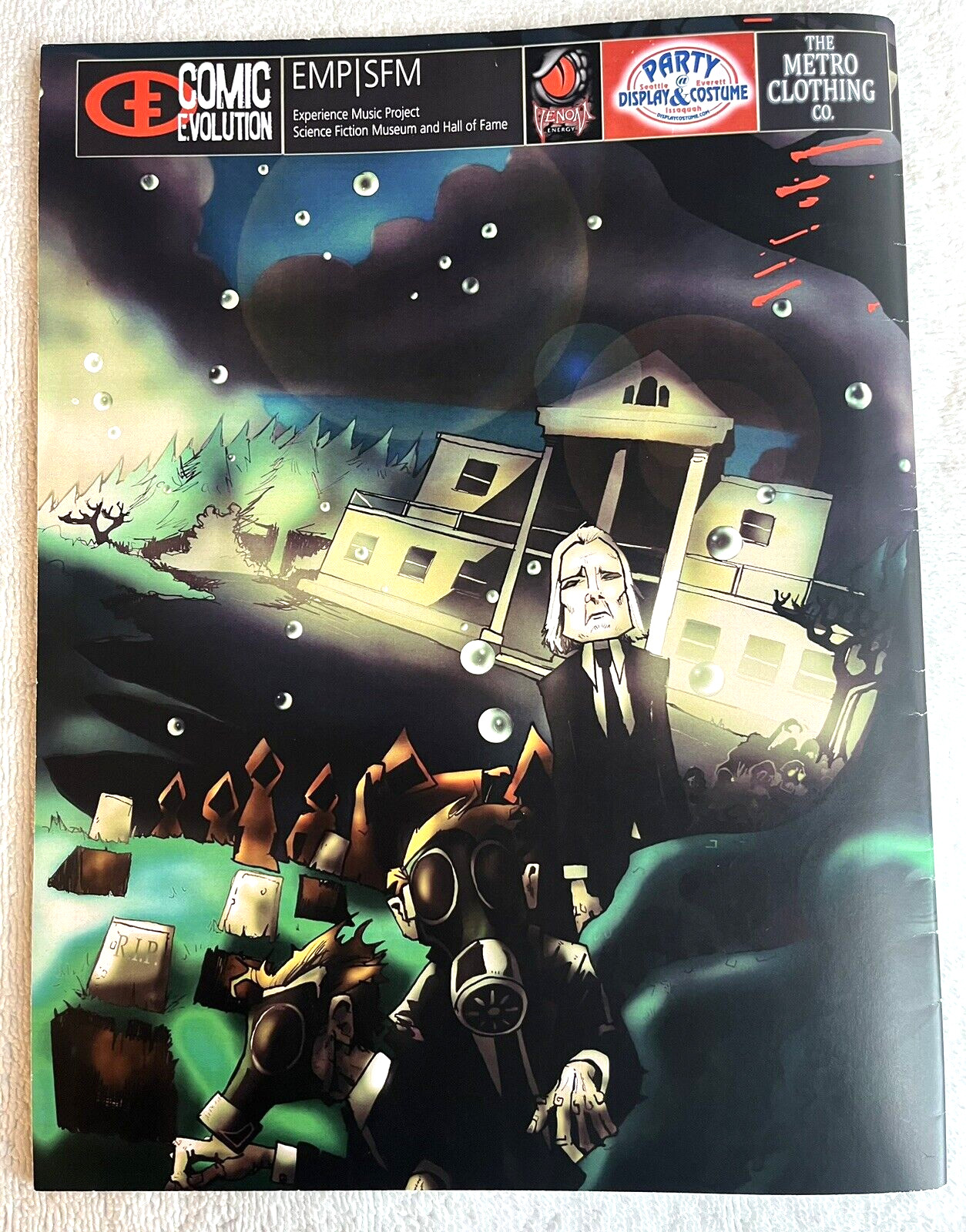 Crypticon ~ Seattle 2009 ~ 1st Ed ~ William F. Nolan – Rob Corless Cover – Fine!