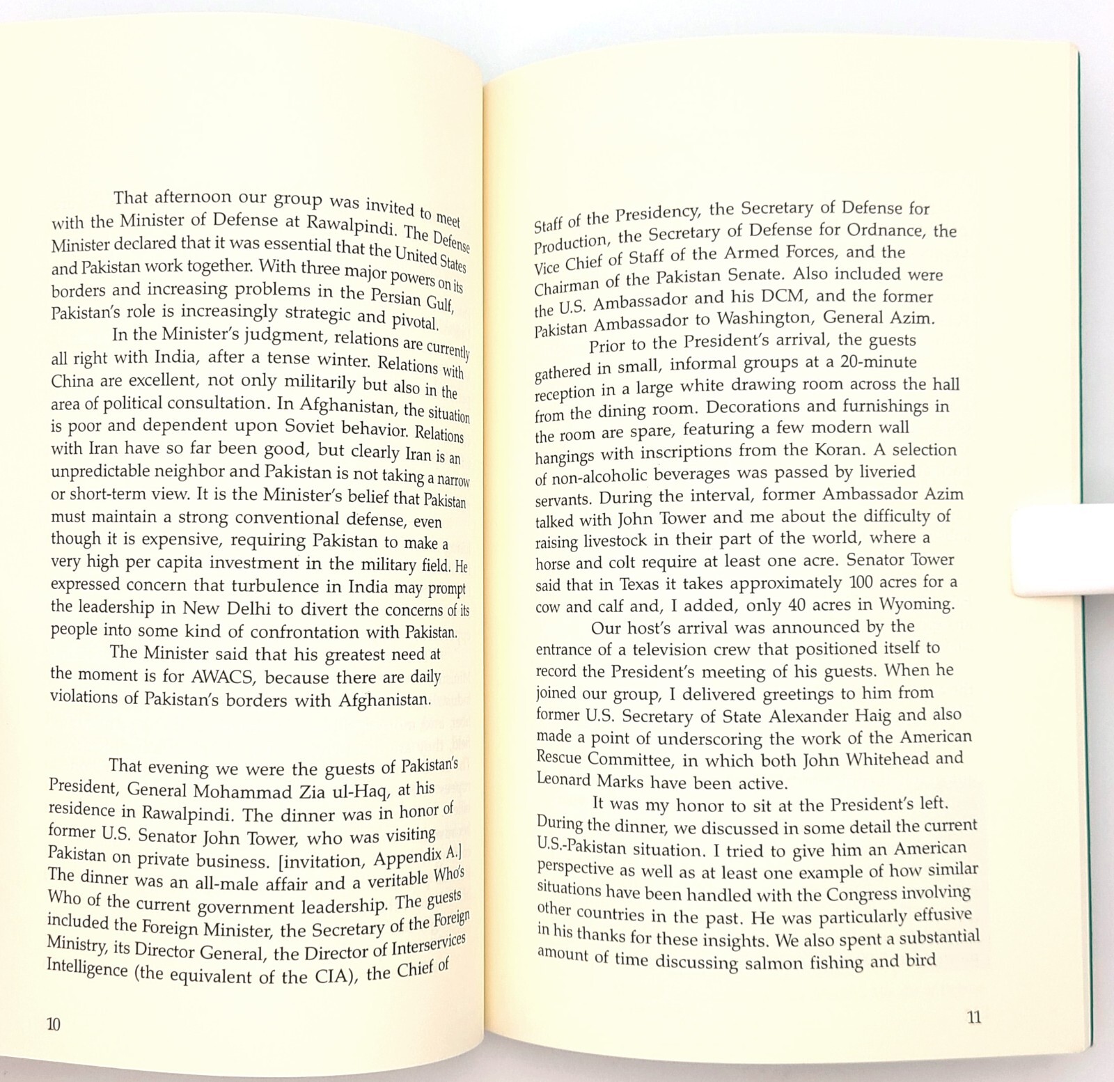 Passage to Pakistan: Marsahll Coyne’s Journey to Pakistan August 1987 Diplomacy